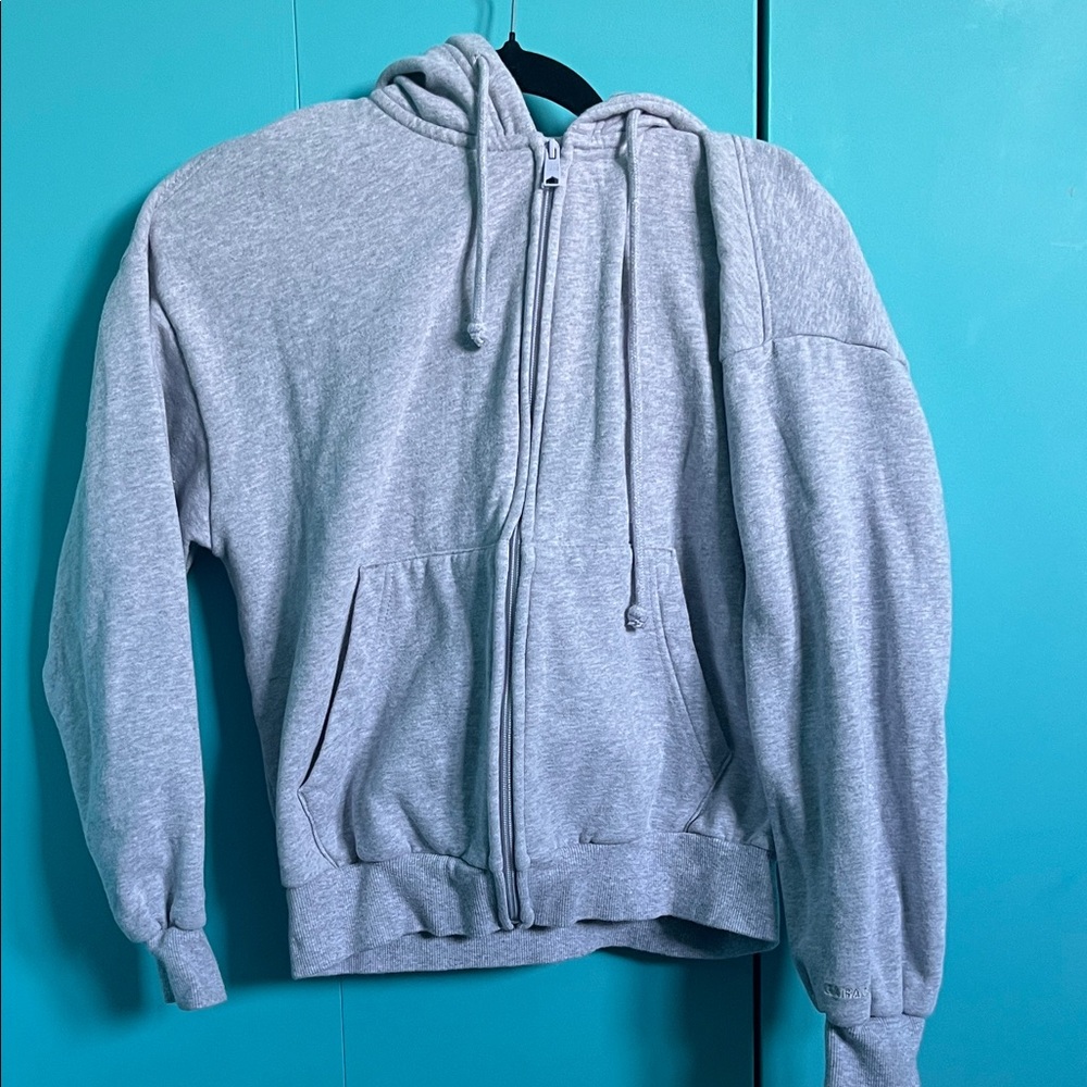 Garage Gray Zip-Up Hoodie